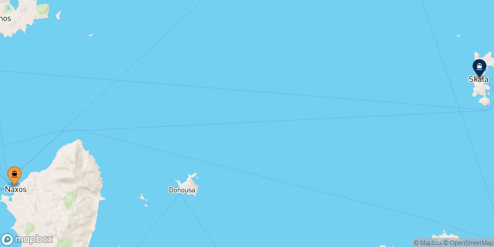 Naxos Patmos route map