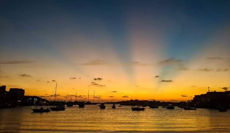 Lampedusa at sunset