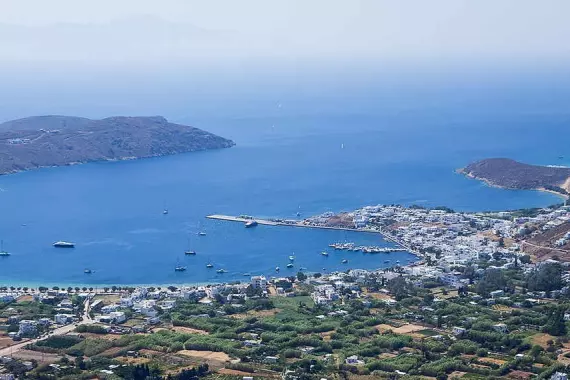 View of the Gulf of Serifos in the Cyclades islands