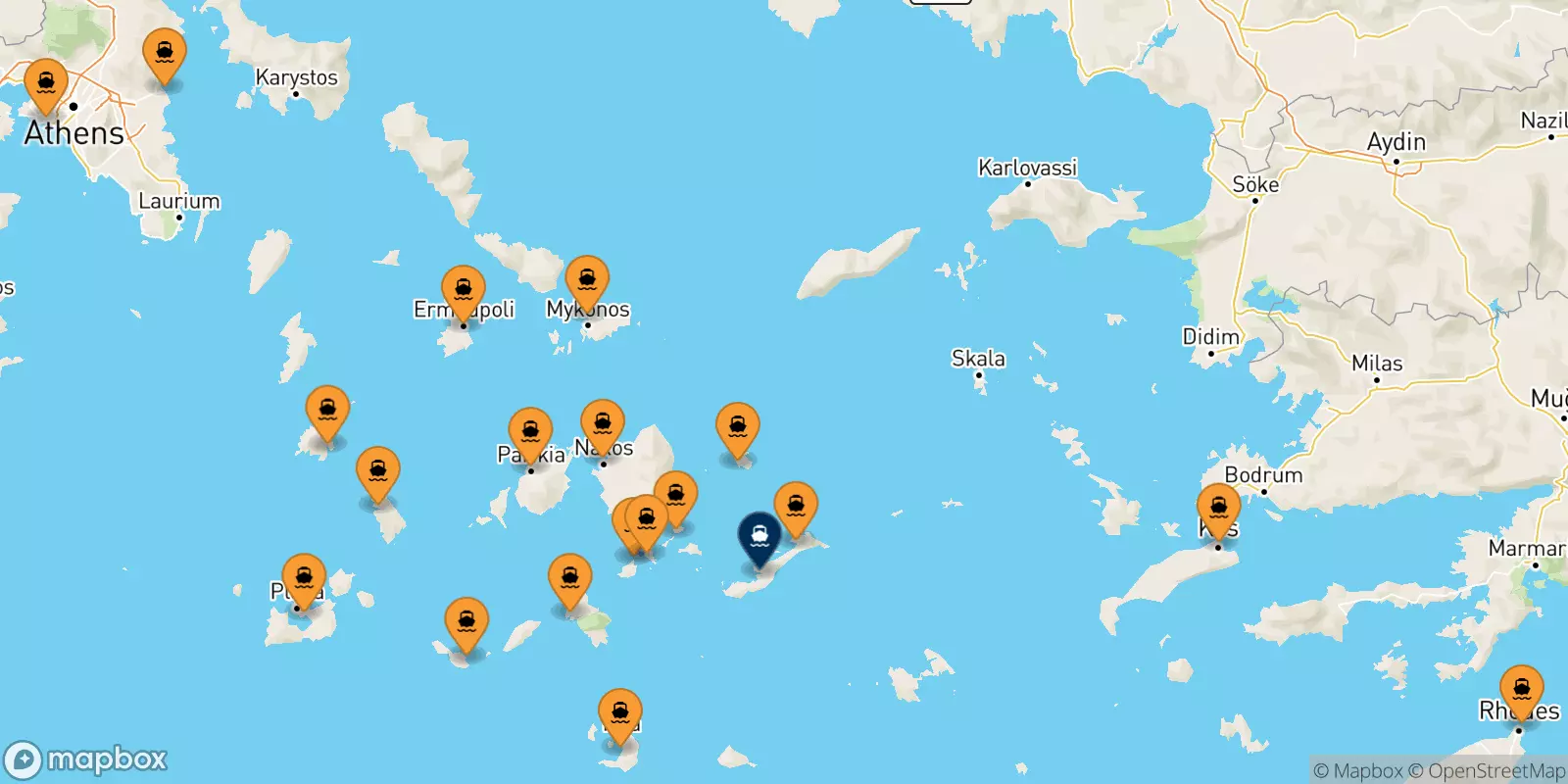 Ferries to Katapola (Amorgos)