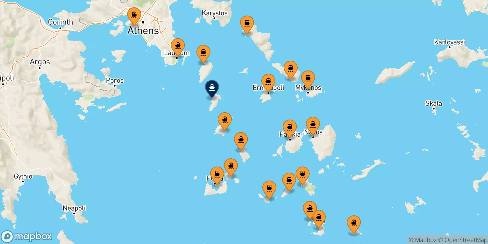 Ferries to Kythnos