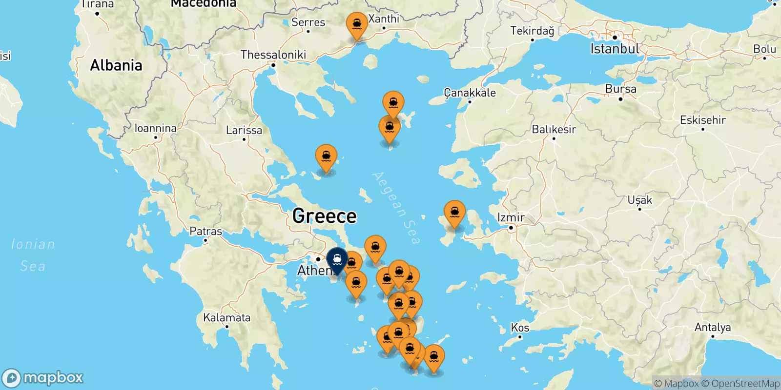 Ferries to Lavrio