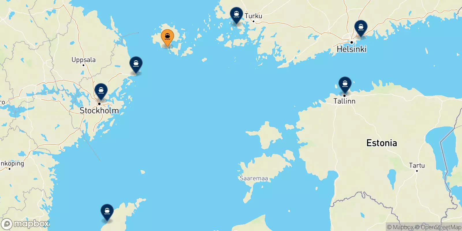 Ferries from Mariehamn