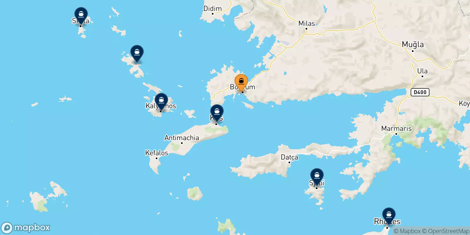 Ferries from Bodrum to Greece