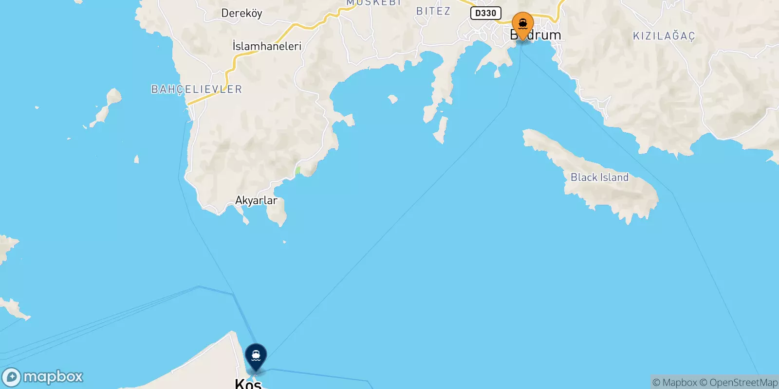 Ferries from Bodrum to Kos