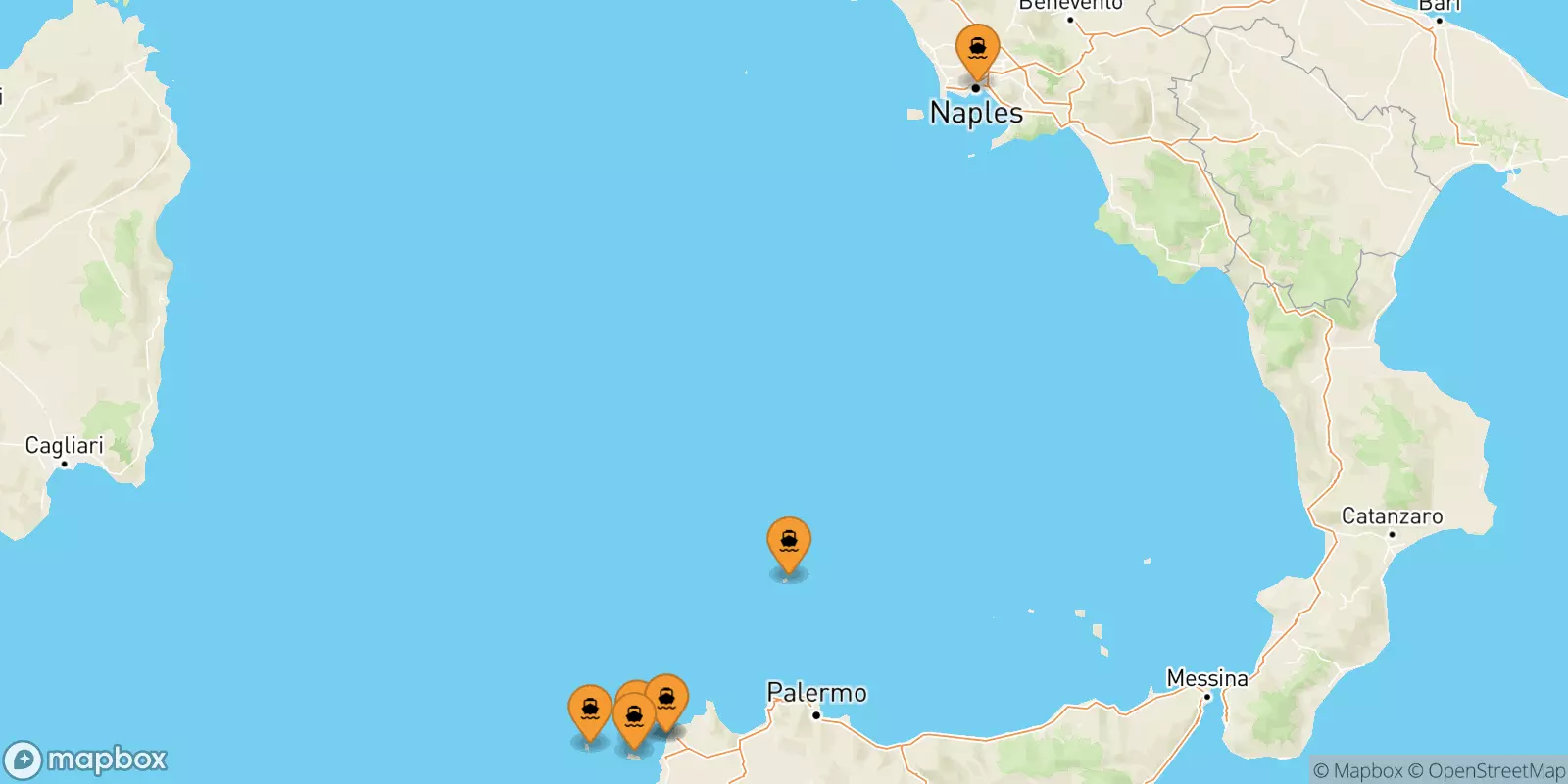 Ferries from Italy to the Aegadian Islands