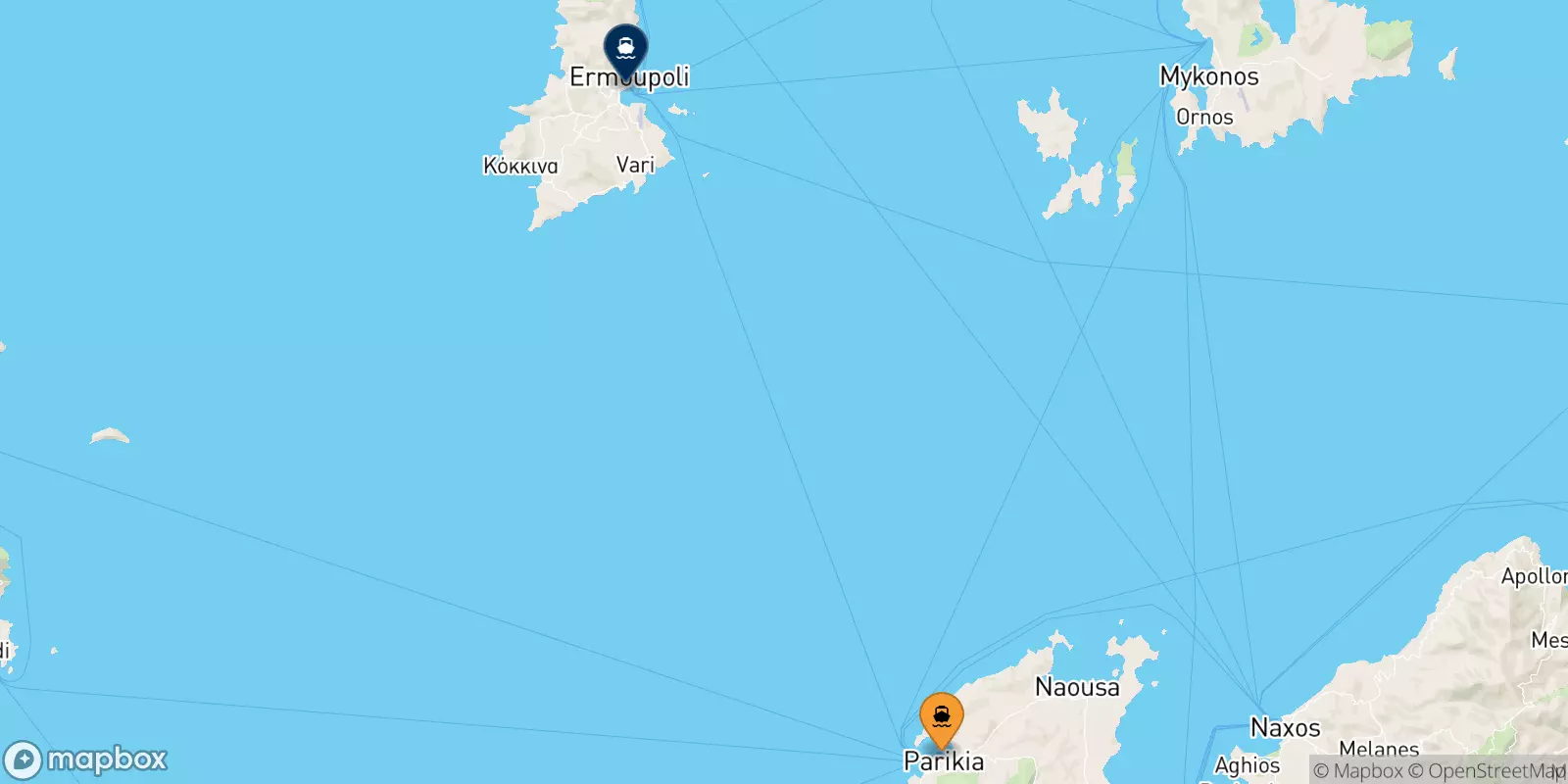 Ferries from Paros to Syros