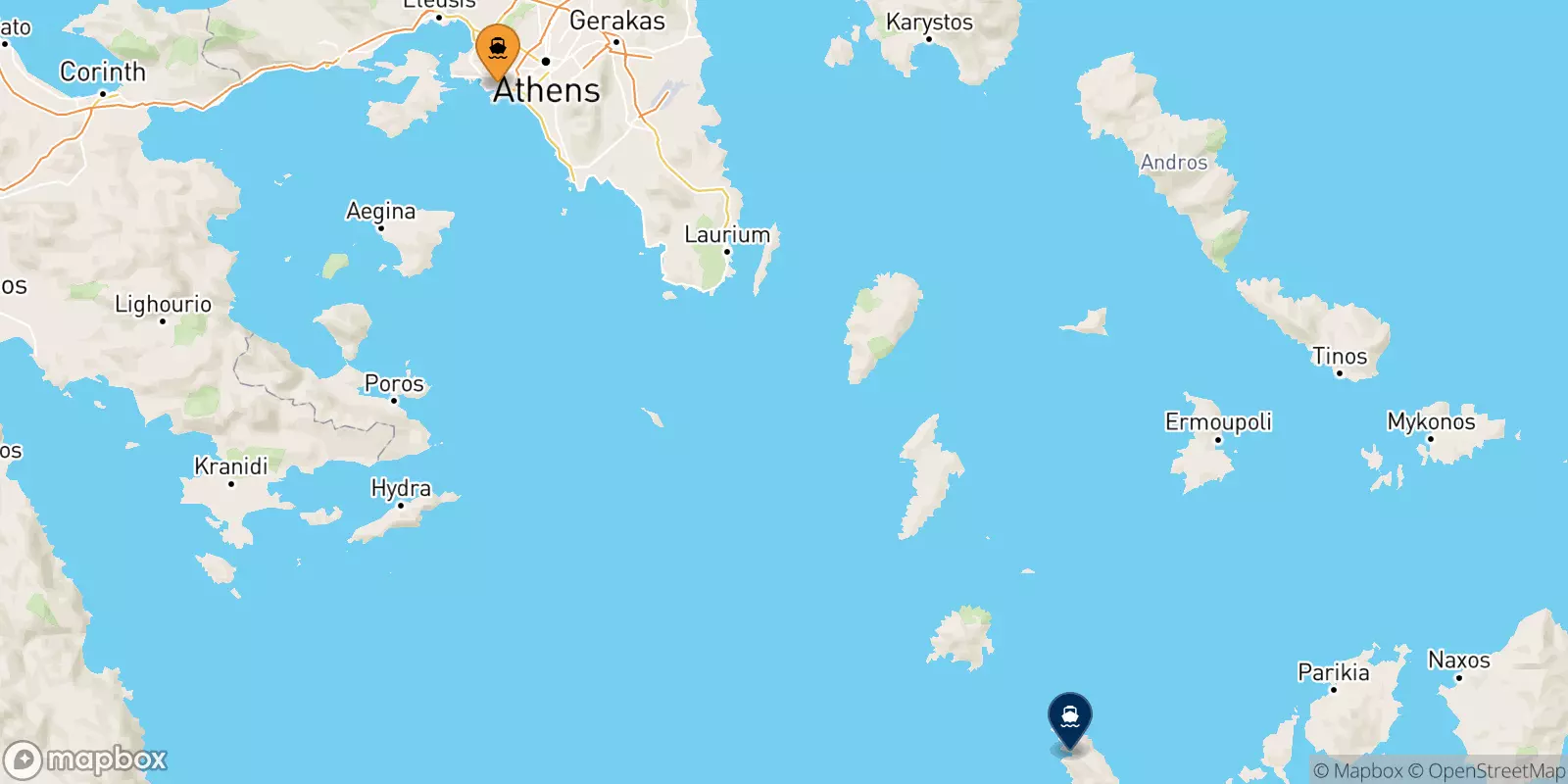 Ferries from Piraeus to Sifnos