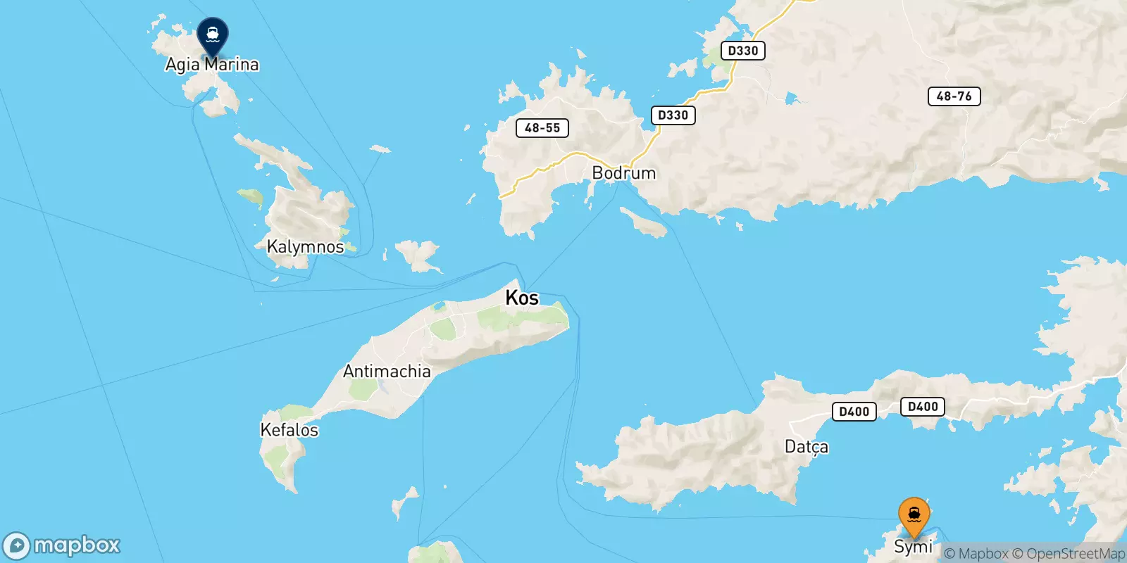 Ferries from Symi to Leros