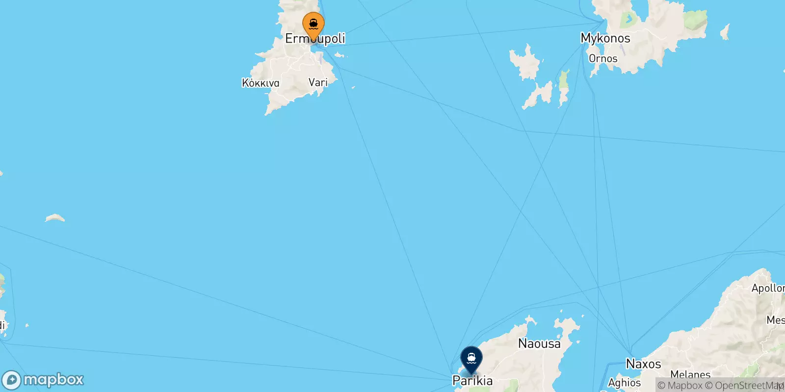 Ferries from Syros to Paros