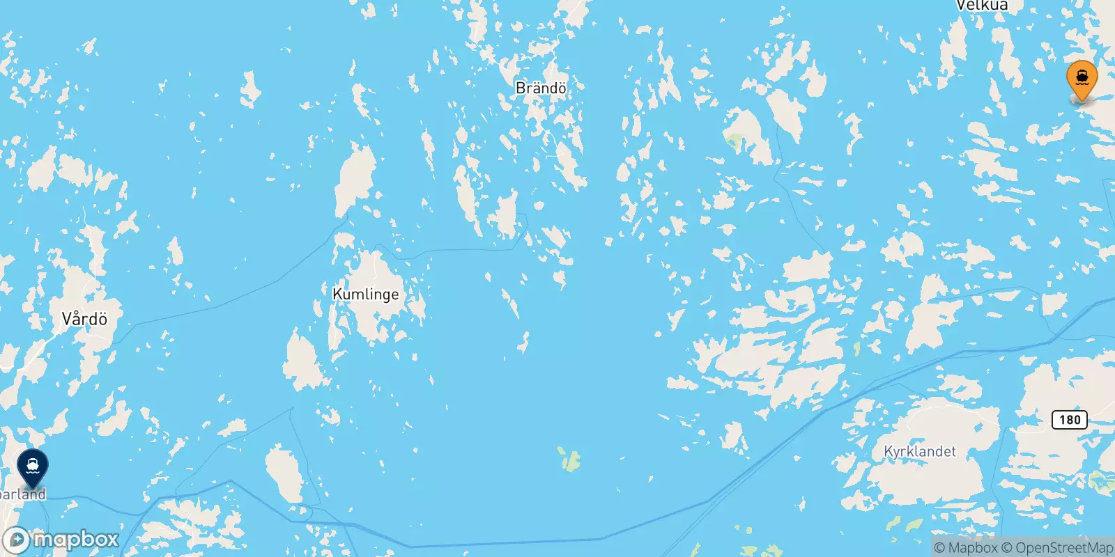 Ferries from Turku to Langnäs