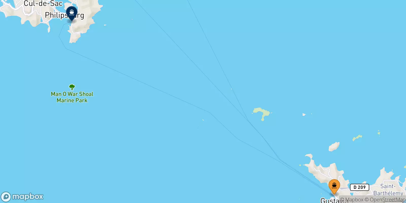 Ferries from the French Antilles to the Dutch Caribbean