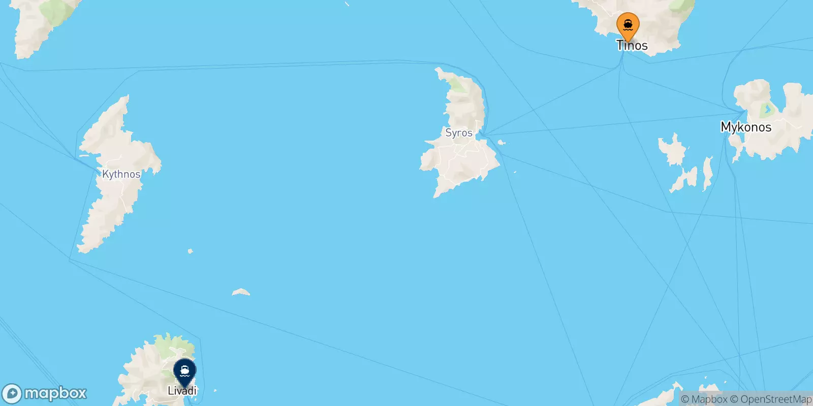 Ferries from Tinos to Serifos