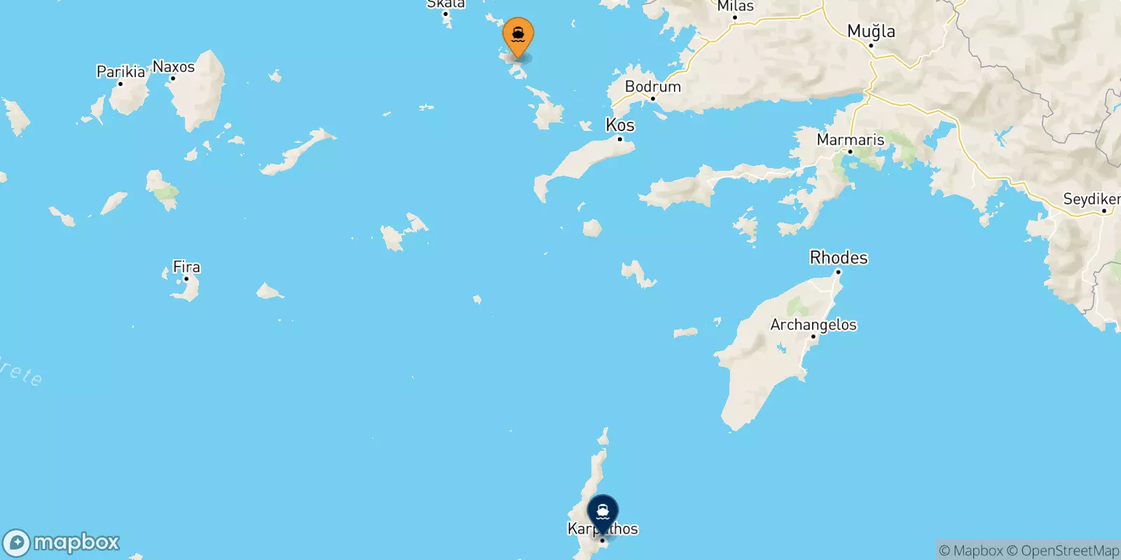 Ferries from Leros to Karpathos