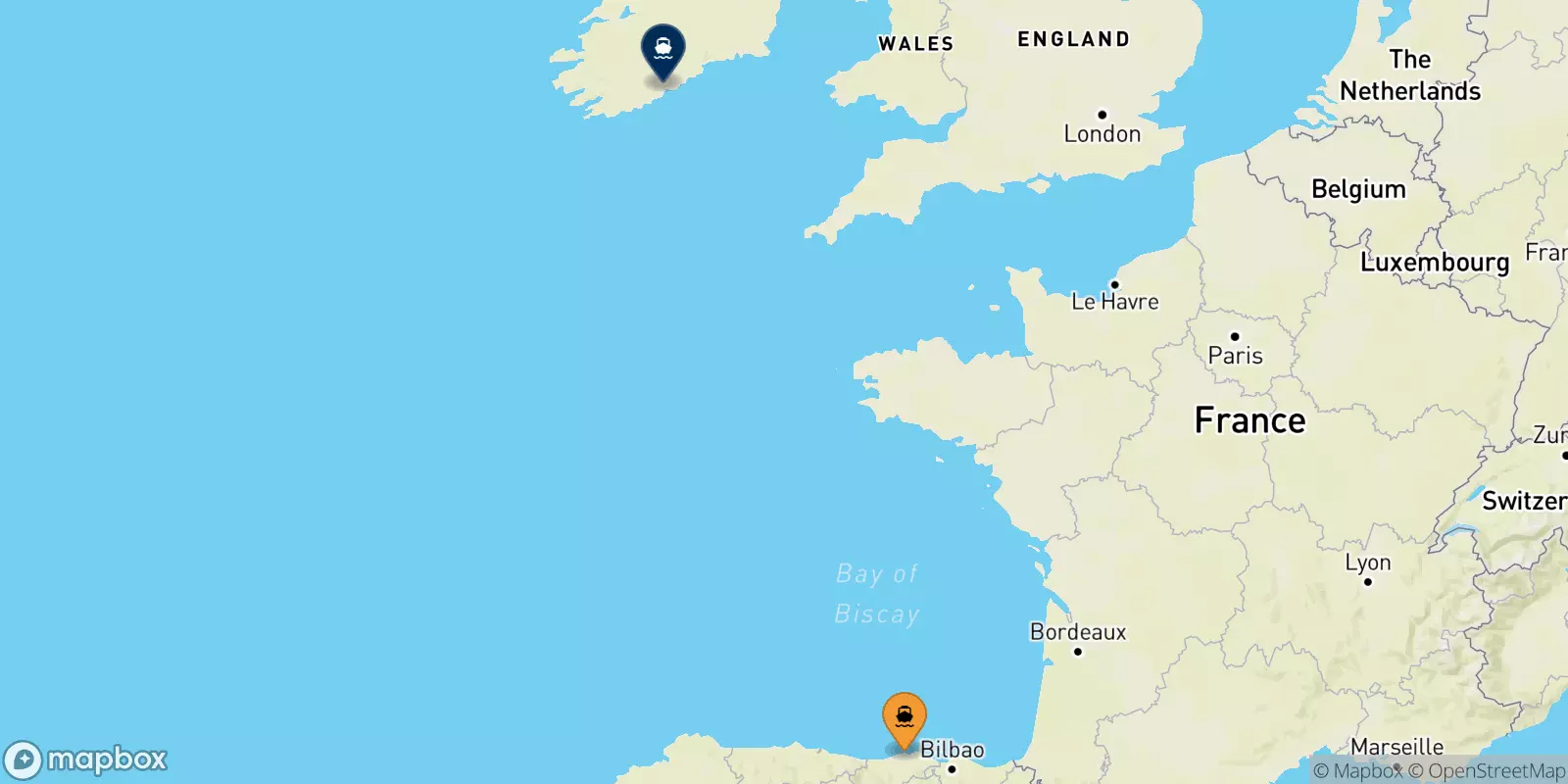 Ferries from Spain to Cork