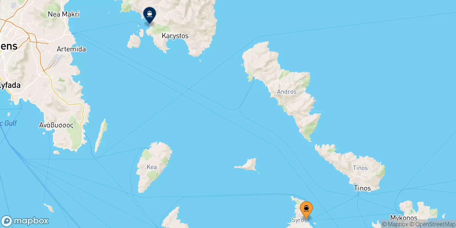 Ferries from Syros to Marmari