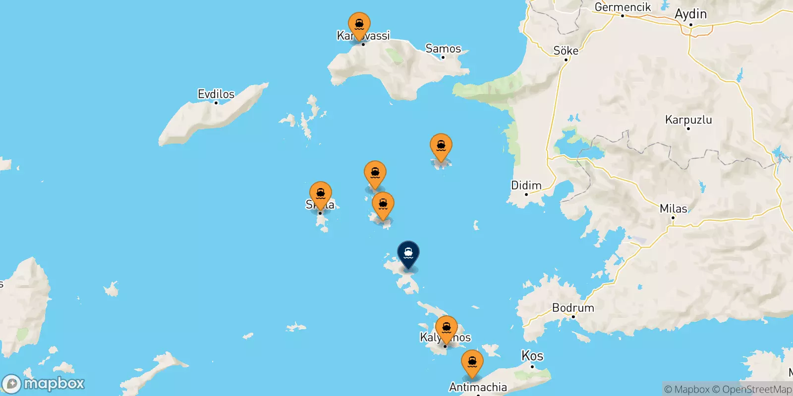 Ferries to Agia Marina (Leros)