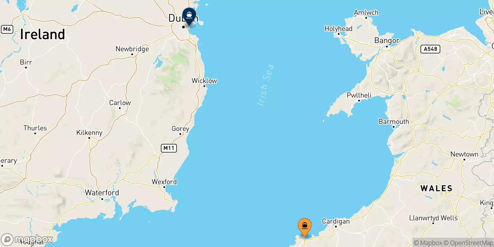 Ferries from Fishguard to Dublin