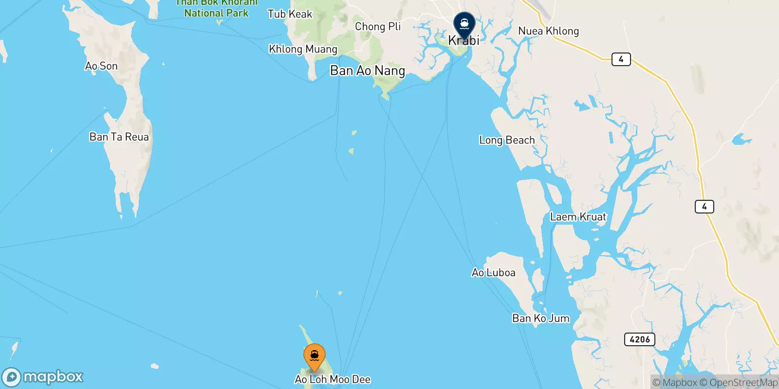 Ferries to Krabi (Kong Ka Pier)
