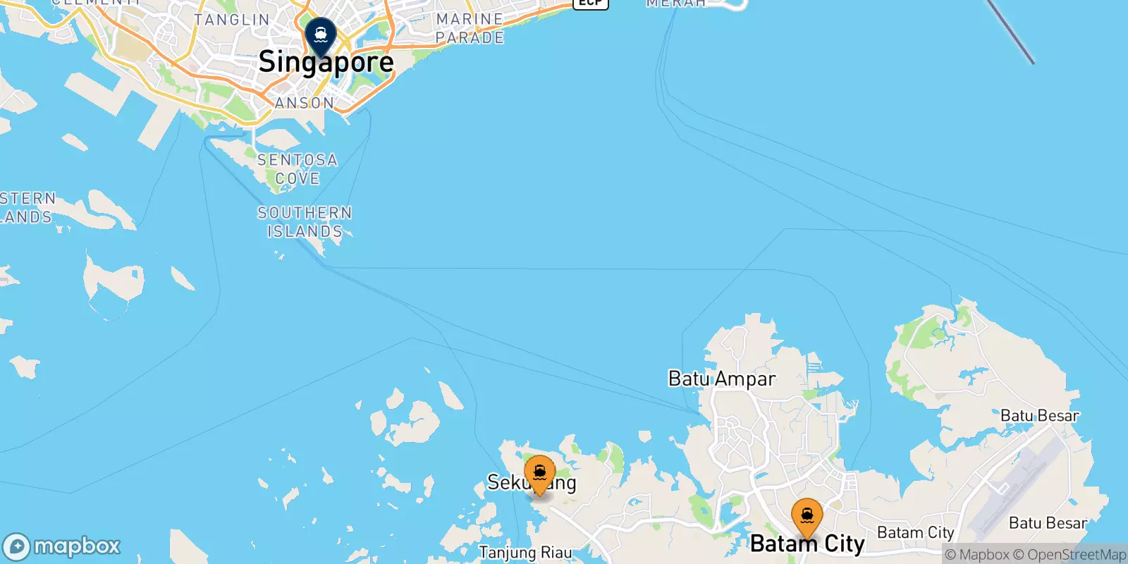 Ferries from Indonesia to Harbourfront Centre