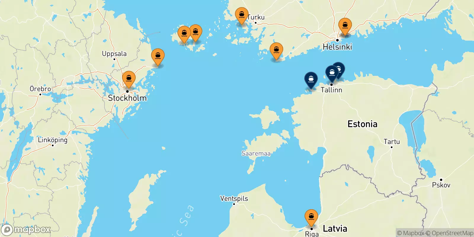 Ferries to Estonia