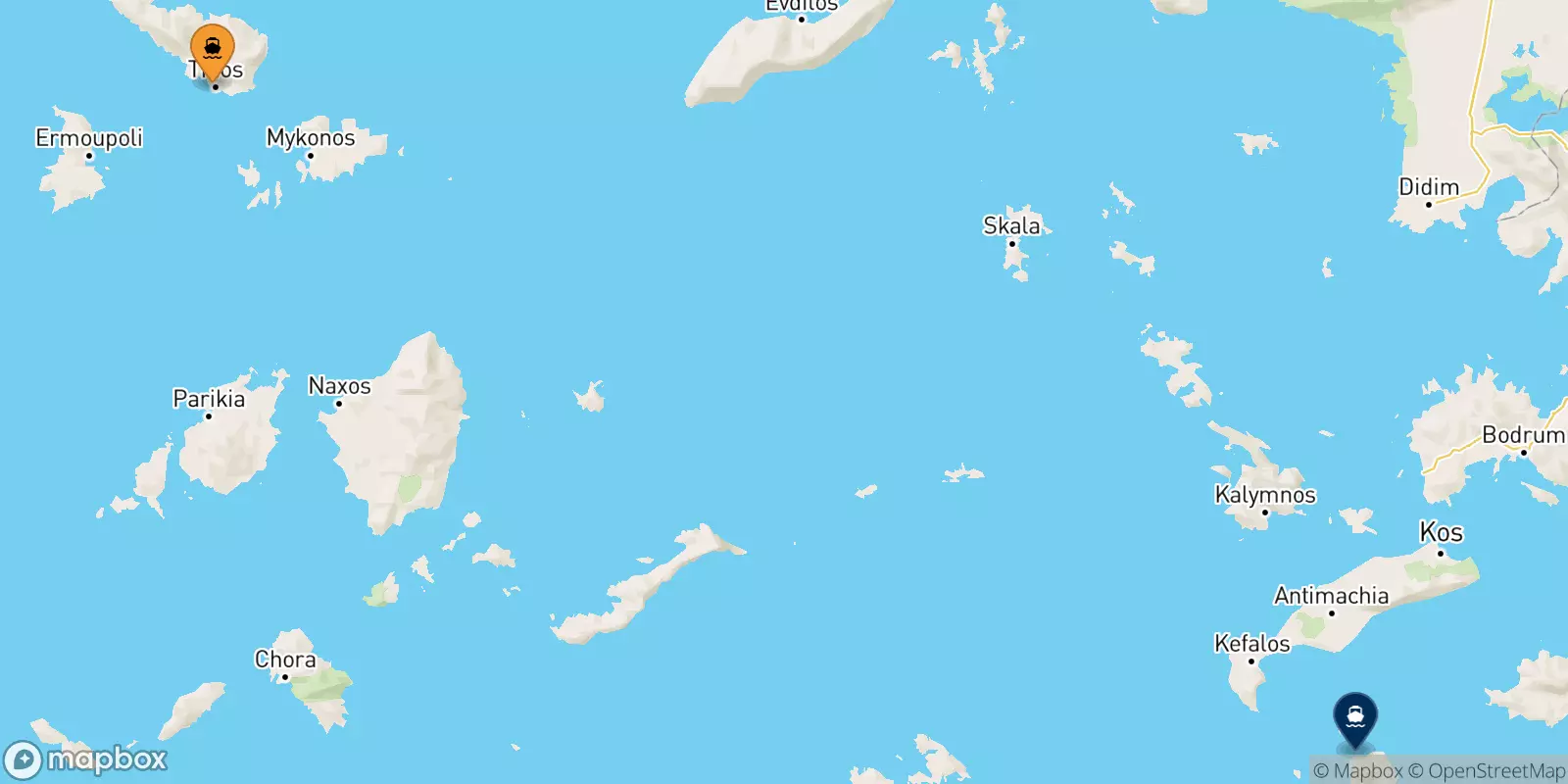 Ferries from Tinos to Nisyros