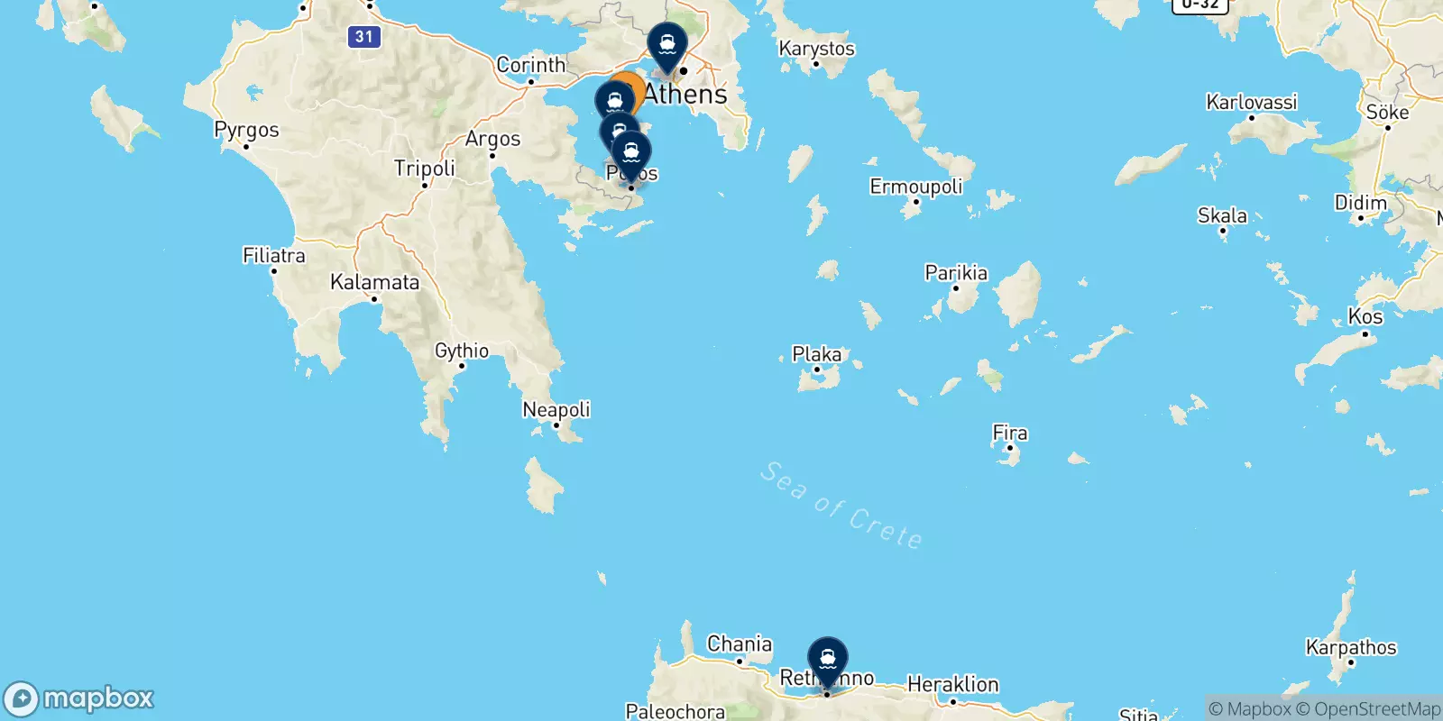 Ferries from Aegina