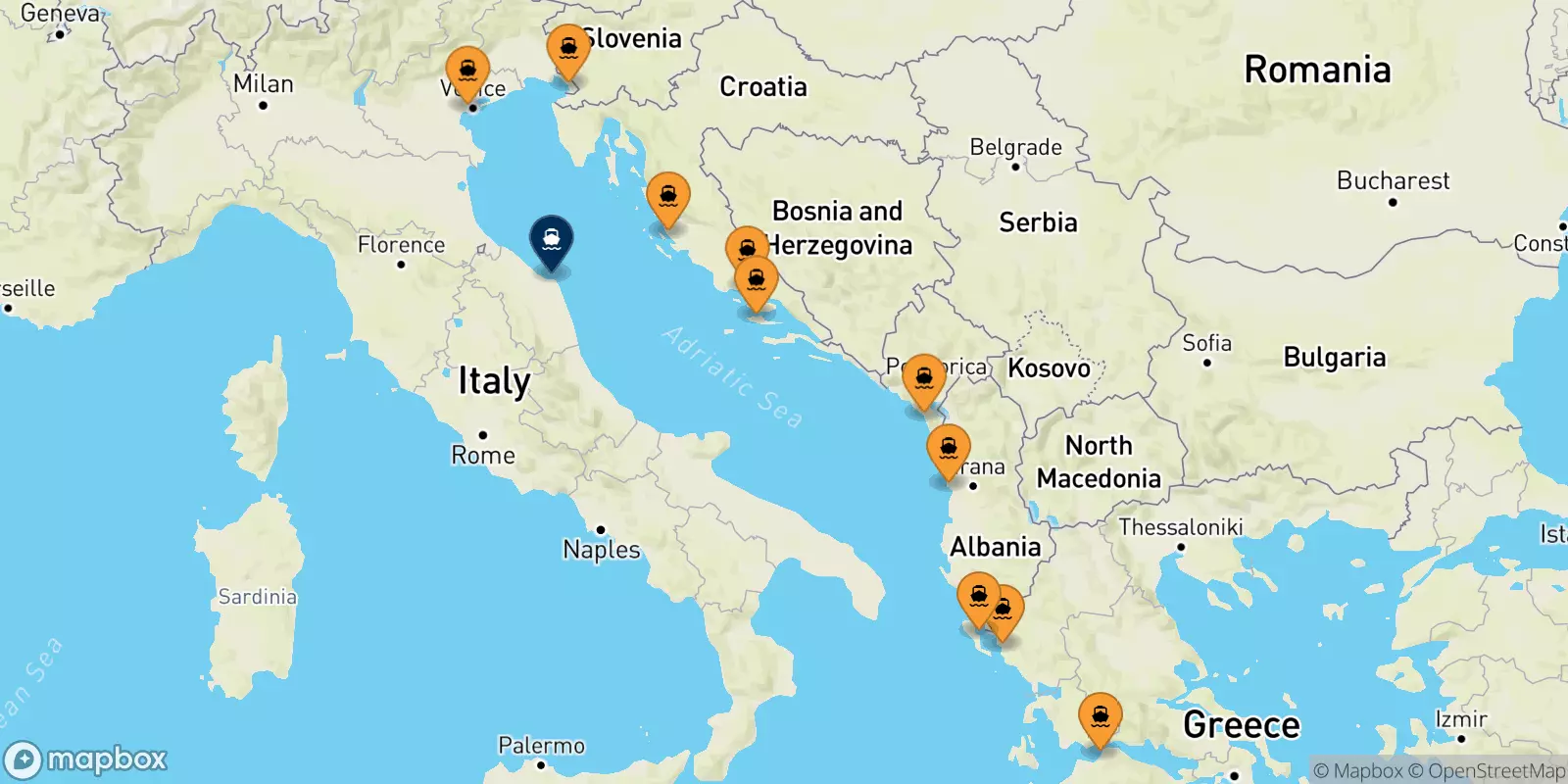 Ferries to Ancona