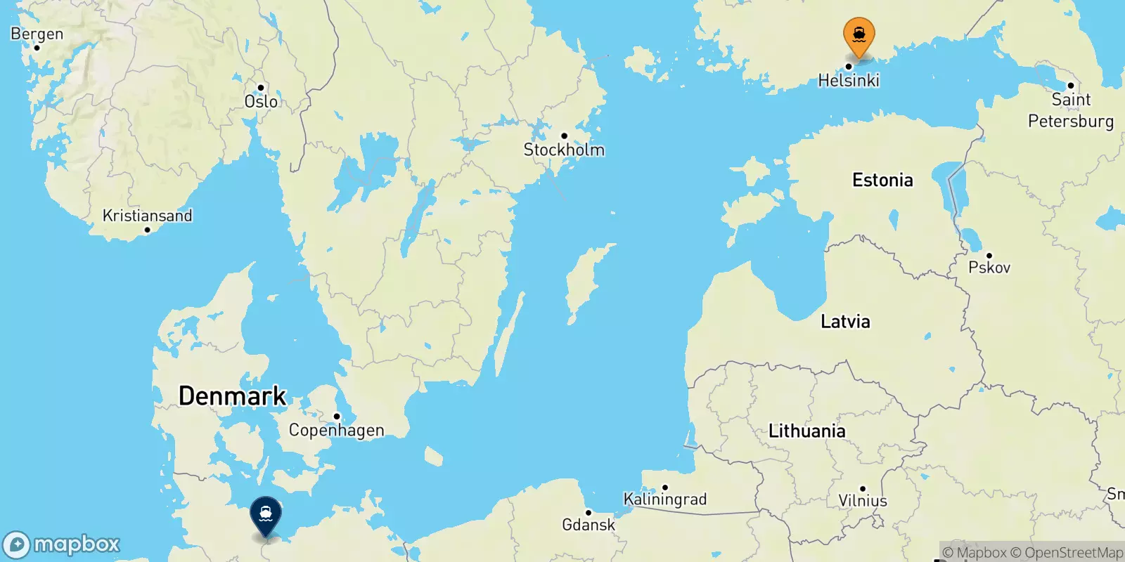 Ferries from Finland to Germany